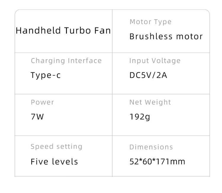 rechargeable fans N607, folding fan N607, mini fan N607, handheld turbo fan, mini turbo fan N607, brushless fan N607, small brushless fan